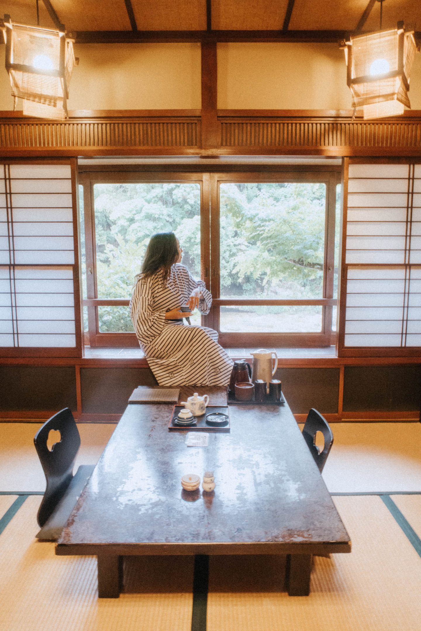 Relaxing in a traditional Aichi home in Central Japan