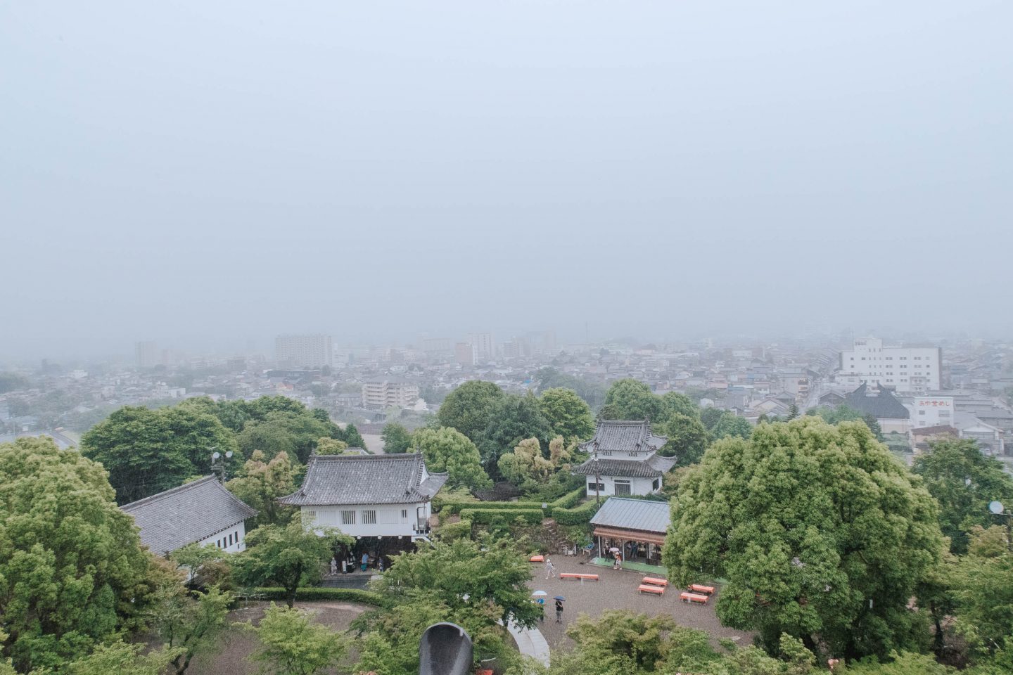 View from the top of Japan’s National Treasure- The Inuyama Castle in Nishio Central Japan