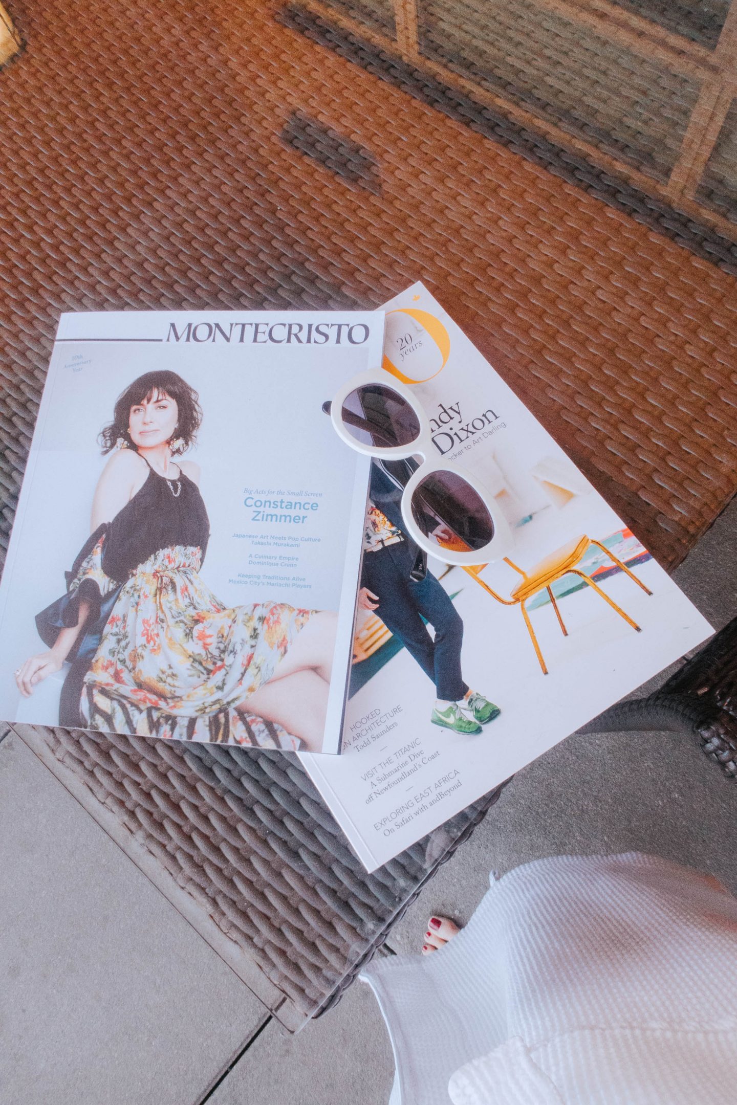 My magazine reads for lounging on the beach at The Watermark Resort in Osoyoos BC Okanagan