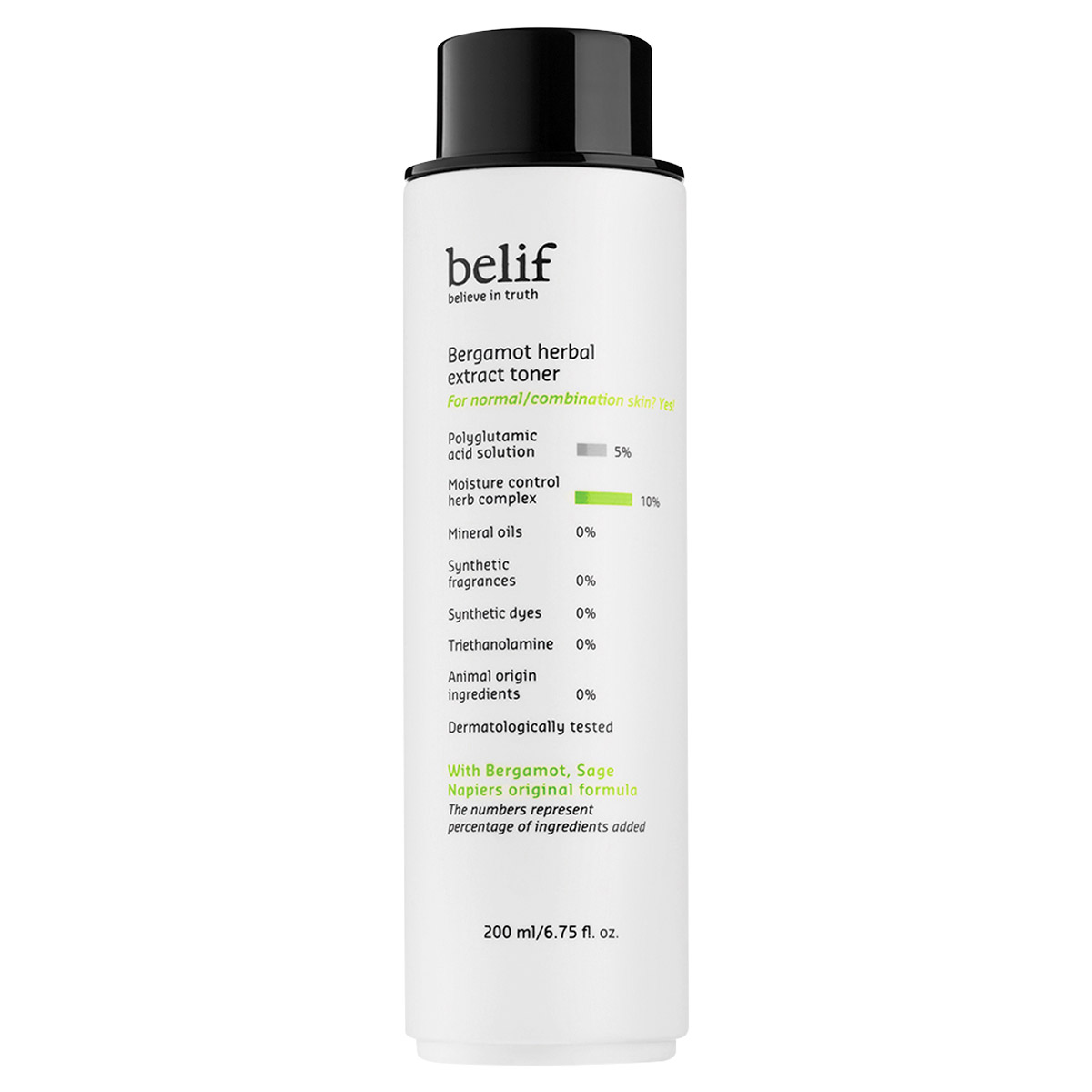 belif Bergamot Herbal Extract Toner Step 4 Korean Skin Care Routine