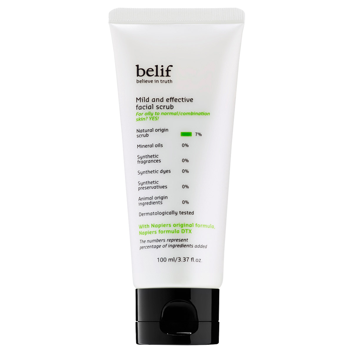 Step 3: belif Mild and Effective Facial Scrub Korean Skincare Routine