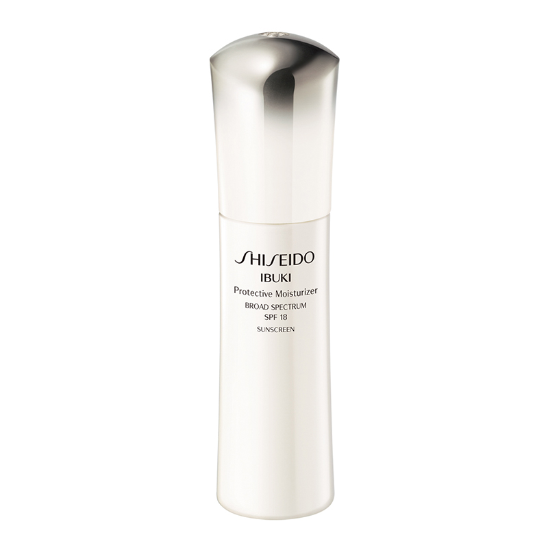 Step 8: Shiseido Ibuki Protective Moisturizer SPF 18 Korean Skincare Routine