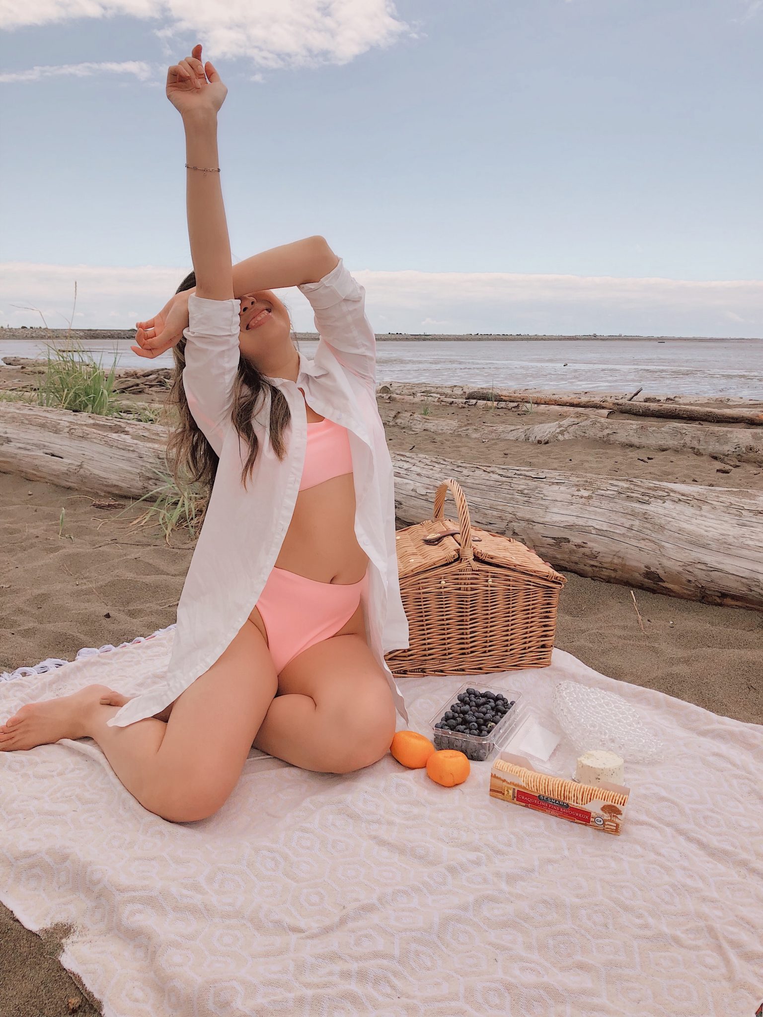 A simple pink bikini from escape swiimwear for summer